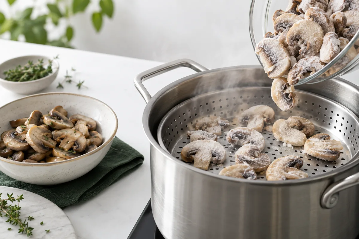 How to Steam Fresh Mushrooms on the Stovetop