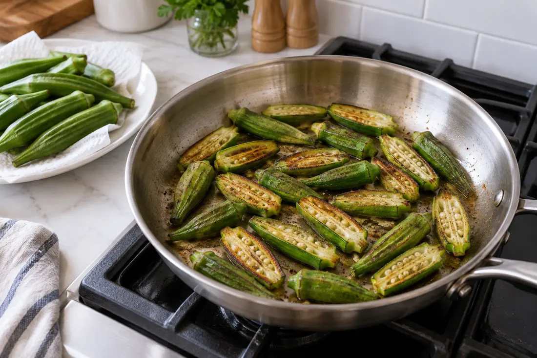 How to Sauté Okra Without Excess Slime preparation comparison How to Sauté Okra Without Excess Slime preparation comparison