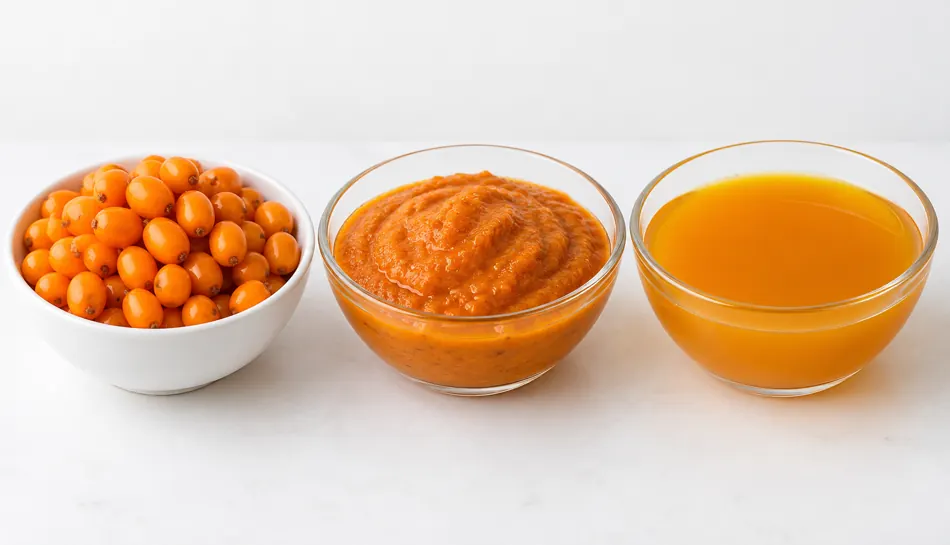 Sea buckthorn ingredient forms