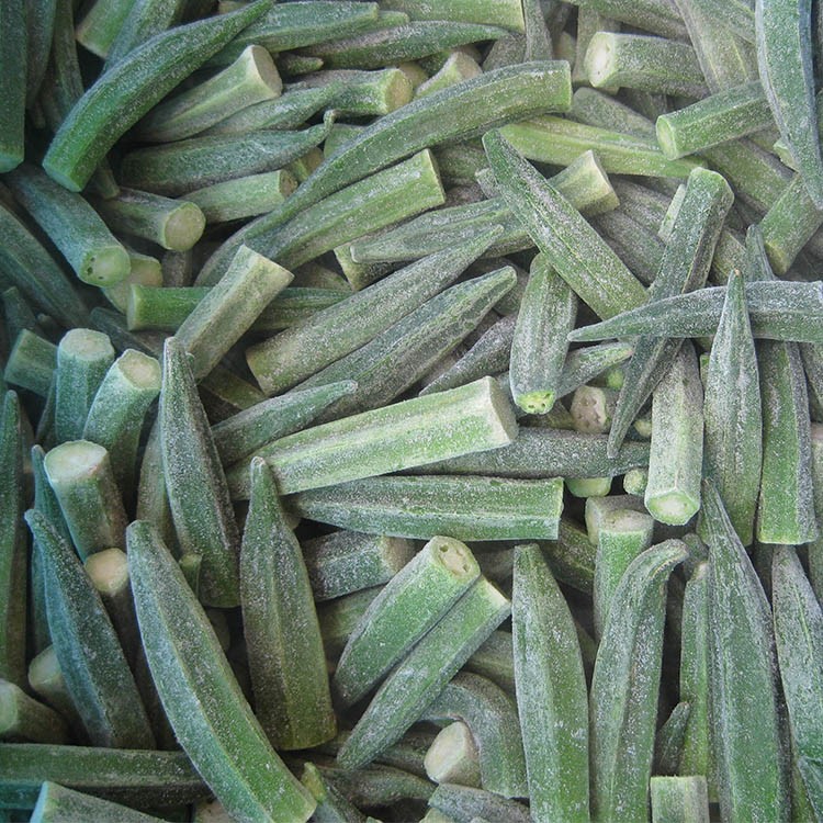 Whole frozen okra Whole frozen okra